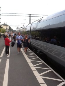 Il treno appena arrivato