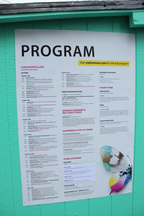 Il programma di questa settimana